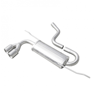 Escape trasero deportivo 2X80 SEAT LEON (Type 1P) 2.0 TSI CUPRA (240CV) 2006-- Ø 65 CON Homologacion Europea Inoxcar