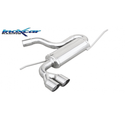 Escape trasero deportivo 2X80 RACING SEAT LEON (Type 1P) 2.0 TSI CUPRA (240CV) 2006-- Ø 65 CON Homologacion Europea Inoxcar