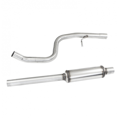 Tubo central con silenciador PEUGEOT 207 1.6 16V GTI (175CV) 2007-- Ø 55 CON Homologacion Europea Inoxcar