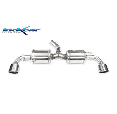 Escape trasero doble 1X100 X-RACE Salida Izq. + Dcha. TOYOTA YARIS 1.6 GR (261cv) 2020-- PENDIENTE de Homologacion Europea I