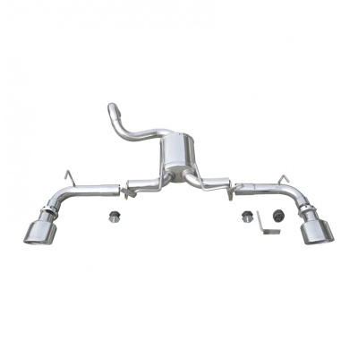 Silenciador trasero deportivo  duplex 1X120X80 FIAT 500 1.4 16V (100CV) 2007-- Ø 48 CON Homologacion Europea Inoxcar