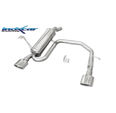 Silenciador trasero deportivo  duplex 1X120X80 FIAT PUNTO 2B (Type 188) 1.3 MJET (70CV) 2003-- Ø 48 CON Homologacion Europea Ino