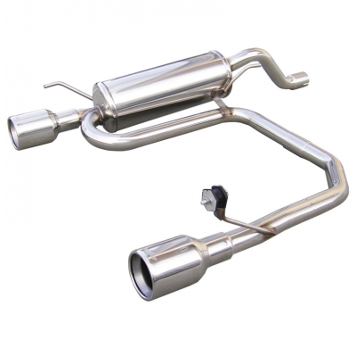 Silenciador trasero deportivo  duplex 1X102 ABARTH GRANDE PUNTO 1.4 T-JET (155CV) 2007-- Ø 55 CON Homologacion Europea Inoxcar