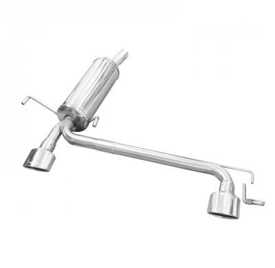 Silenciador trasero deportivo  duplex 1X120X80 OPEL ASTRA H (Type GTC) 1.6 16V TURBO (180CV) 2007-- CON Homologacion Europea Ino