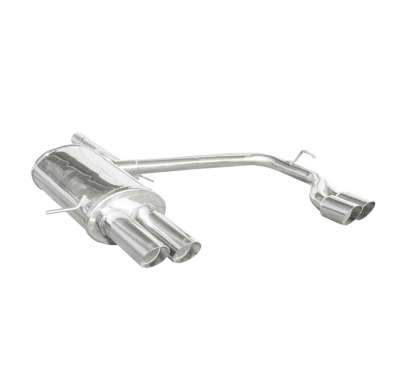 Silenciador trasero deportivo  duplex 2X80 RACING VOLVO XC 90 2.5T (210CV) 2002-- CON Homologacion Europea Inoxcar