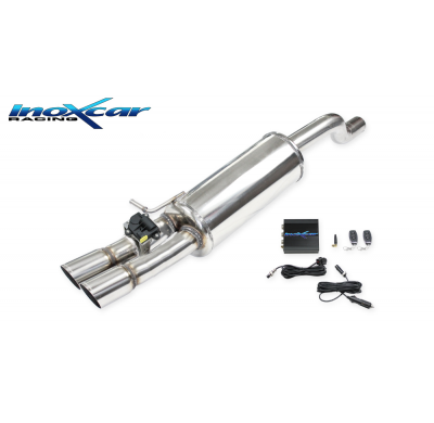 Escape trasero deportivo 2X70 Racing + Válvula con kit de vacío + mando a distancia AUDI A1 (Type GB) Ø  Attacchi 60mm SIN h