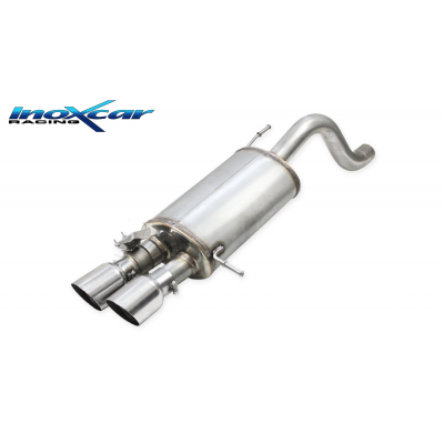 Escape trasero 2X90 RACING + Valvola con montaggio motorino elettrico di serie HYUNDAI I20 N  1.6 Turbo (204cv) 2021-- Inoxcar C