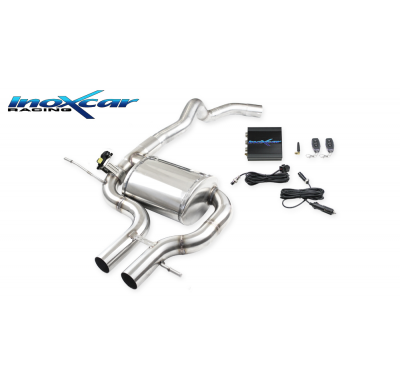 Escape trasero deportivo CEN + Válvulas con kit de depresión + mando RENAULT MEGANE IV RS 1.8T (280cv) Diam. 70 2018-- Ø 76