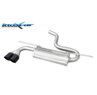 Escape trasero 2X80 RACING BLACK CERAMIC VOLKSWAGEN GOLF 7 1.4 (125cv) 2013-- Inoxcar CON HOMOLOGACION