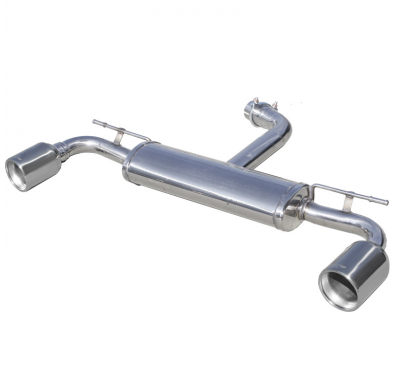 Escape trasero deportivo 1X102 Salida Izq. + Dcha. VOLKSWAGEN GOLF 7 2.0 GTI (230CV) 2013--  CON Homologacion Europea Inoxca