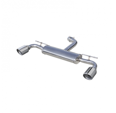 Escape trasero deportivo 1X100 X-RACE Salida Izq. + Dcha. VOLKSWAGEN GOLF 7 2.0 GTI (230CV) 2013--  CON Homologacion Europea