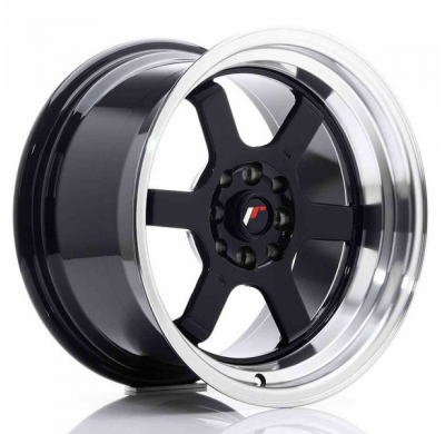 LLANTA JR Wheels JR12 16x9 ET10 4x100/114 Gloss Black JAPAN RACING