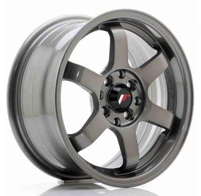 LLANTA JR Wheels JR3 15x7 ET25 4x100/108 Gun Metal JAPAN RACING