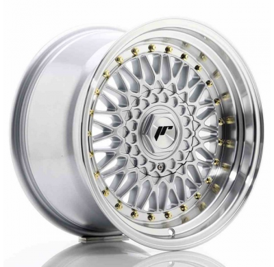 Llanta Jr Wheels Jr9 16x9 Et20 4x100/108 Silver W/Machined Lip Japan Racing
