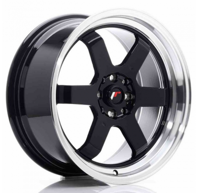 LLANTA JR Wheels JR12 17x8 ET33 4x100/114 Gloss Black JAPAN RACING