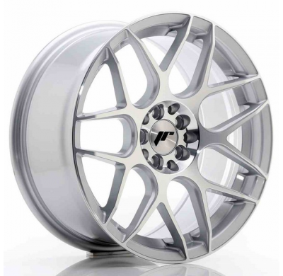 LLANTA JR Wheels JR18 17x8 ET35 5x100/114 Silver Machined JAPAN RACING