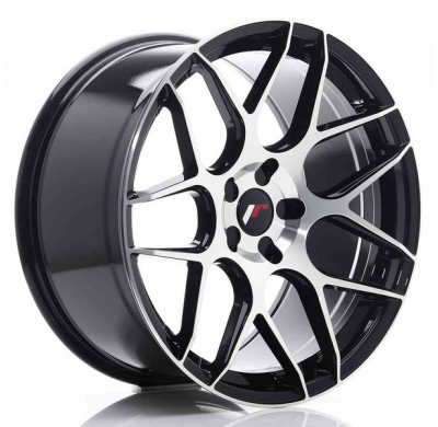 LLANTA JR Wheels JR18 20x10 ET20-45 5H Blank Glossy Black JAPAN RACING