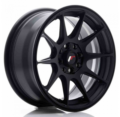LLANTA JR Wheels JR11 15x7 ET30 4x100/108 Flat Black JAPAN RACING