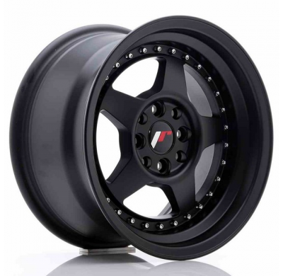 LLANTA JR Wheels JR6 15x8 ET25 4x100/108 Matt Black JAPAN RACING