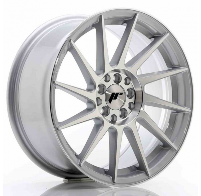 LLANTA JR Wheels JR22 17x8 ET35 5x100/114 Silver Machined Face JAPAN RACING