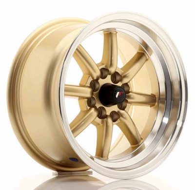 LLANTA JR Wheels JR19 15x8 ET0 4x100/114 Gold JAPAN RACING