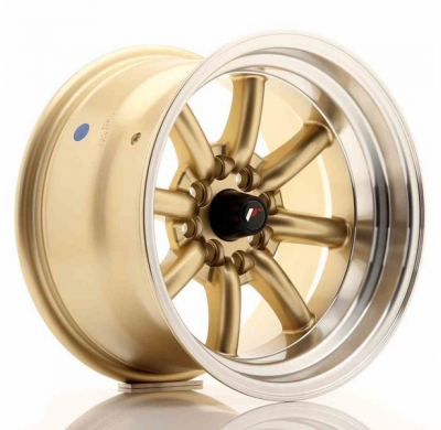 LLANTA JR Wheels JR19 15x9 ET-13 4x100/114 Gold JAPAN RACING