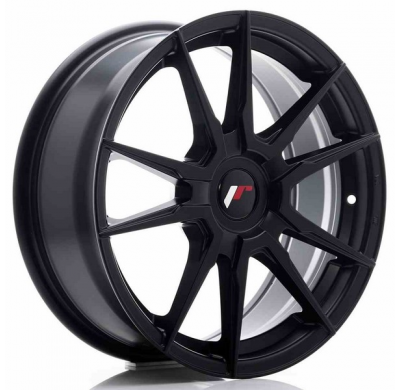 LLANTA JR Wheels JR21 17x7 ET25-40 Blank Matt Black JAPAN RACING