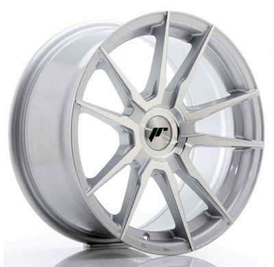 LLANTA JR Wheels JR21 17x8 ET35 Blank Silver Machined JAPAN RACING