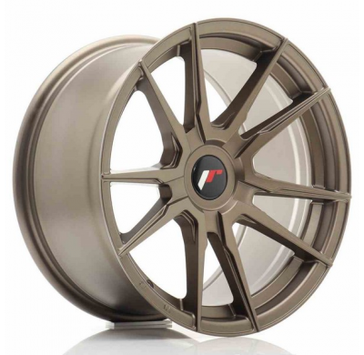 LLANTA JR Wheels JR21 17x9 ET25-35 Blank Matt Bronze JAPAN RACING