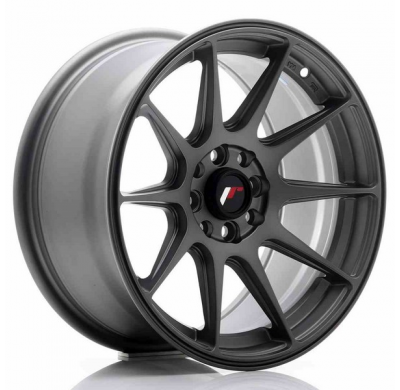 LLANTA JR Wheels JR11 16x8 ET25 5x100/114 Matt Gun Metal JAPAN RACING