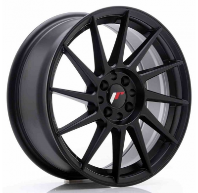 LLANTA JR Wheels JR22 17x7 ET35 4x100/114 Matt Black JAPAN RACING