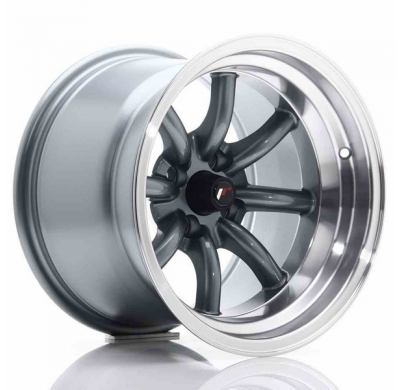 LLANTA JR Wheels JR19 15x10,5 ET-32 4x100 Gun Metal JAPAN RACING