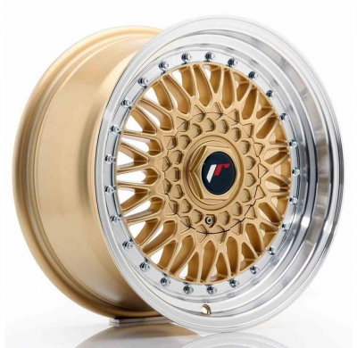 LLANTA JR Wheels JR9 16x7,5 ET25 4x100/108 Gold w/Machined Lip JAPAN RACING