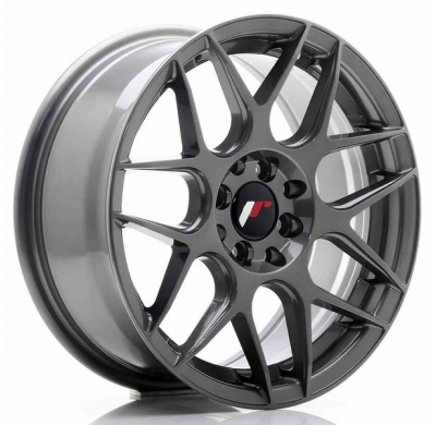 LLANTA JR Wheels JR18 16x7 ET35 4x100/114,3 Gun Metal JAPAN RACING