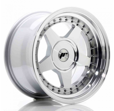 LLANTA JR Wheels JR6 16x9 ET20 BLANK Mach Silver Machined Face JAPAN RACING