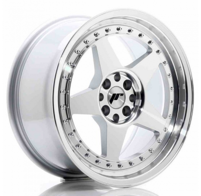 LLANTA JR Wheels JR6 17x8 ET20 4x100/108 Silver Machined Face JAPAN RACING