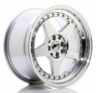 LLANTA JR Wheels JR6 17x9 ET25 5x114/120 Silver Machined Face JAPAN RACING