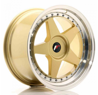 Llanta Jr Wheels Jr6 18x9,5 Et20-40 Blank Gold W/Machined Lip Japan Racing