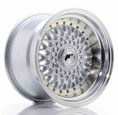 LLANTA JR Wheels JR9 15x9 ET10 BLANK Silver w/Machined Lip JAPAN RACING