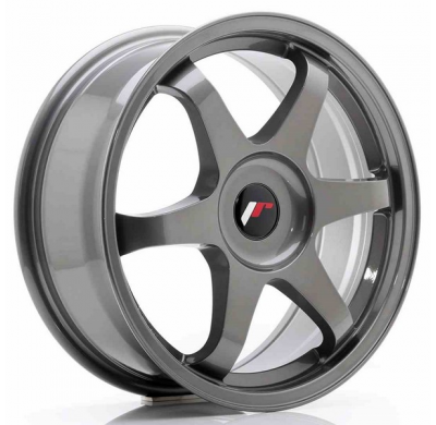 LLANTA JR Wheels JR3 17x7 ET35-42 BLANK Gun Metal JAPAN RACING