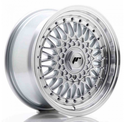 Llanta Jr Wheels Jr9 16x7,5 Et25 4x100/108 Silver W/Machined Lip+silver Rivets Japan Racing