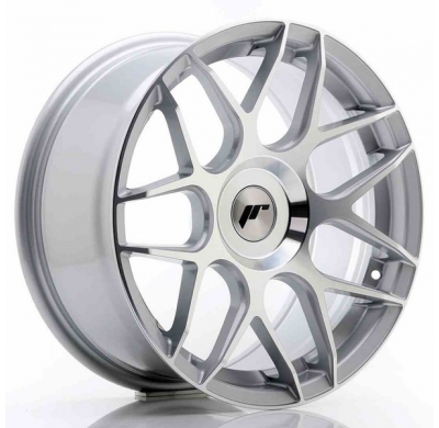 LLANTA JR Wheels JR18 17x8 ET25-35 Blank Machined Silver JAPAN RACING