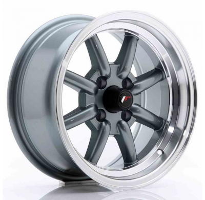 LLANTA JR Wheels JR19 14x7 ET0 4x100 Gun Metal JAPAN RACING