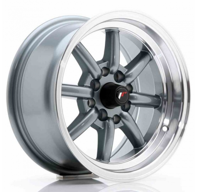 LLANTA JR Wheels JR19 14x7 ET0 4x100/114 Gun Metal JAPAN RACING
