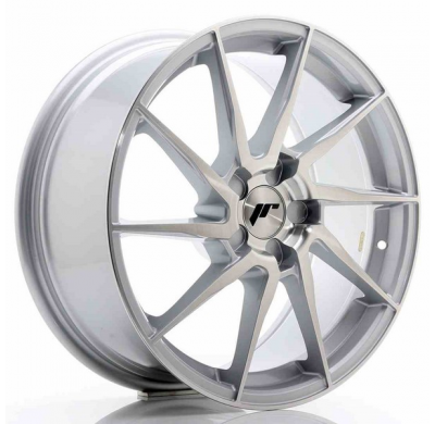Llanta Jr Wheels Jr36 18x8 Et20-52 5h Blank Silver Brushed Face Japan Racing