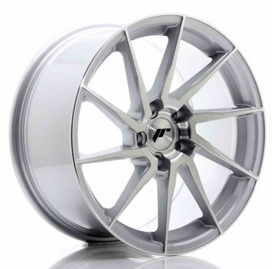 LLANTA JR Wheels JR36 18x9 ET35 5x120 Silver Brushed Face JAPAN RACING