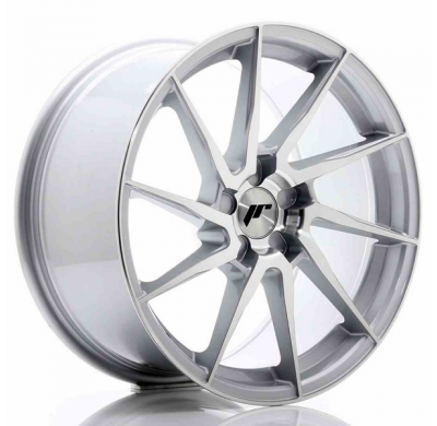 LLANTA JR Wheels JR36 18x9 ET20-48 5H BLANK Silver Brushed Face JAPAN RACING