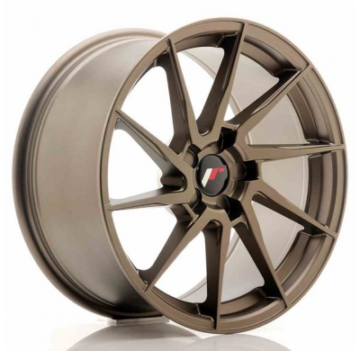 LLANTA JR Wheels JR36 18x9 ET20-48 5H BLANK Matt Bronze JAPAN RACING