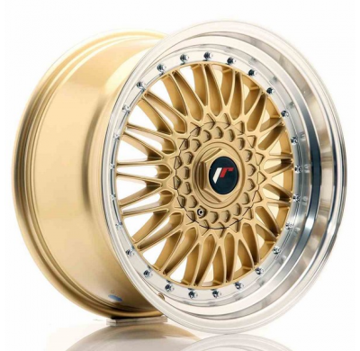 LLANTA JR Wheels JR9 18x9 ET20-40 BLANK Gold w/Machined Lip JAPAN RACING