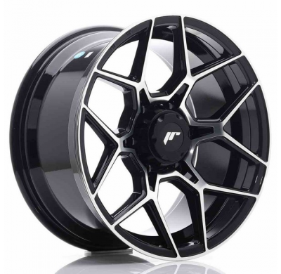 LLANTA JR Wheels JRX9 18x9 ET18 6x114.3 Gloss Black Machined Face JAPAN RACING